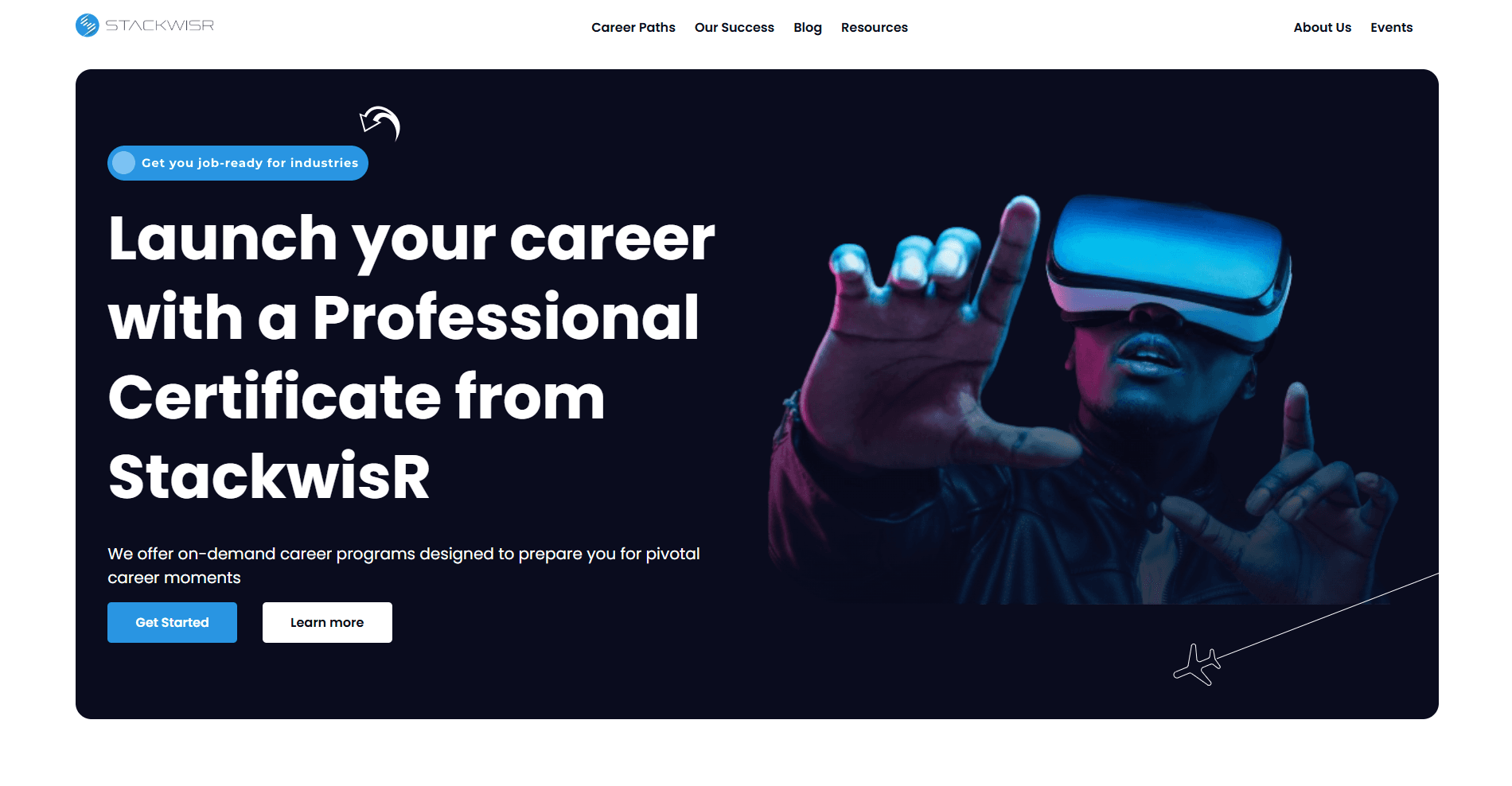 Career Launch Pad Landing Page